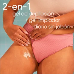 Venus Satin Care 2 en 1 Gel Limpiador + Gel de Depilación