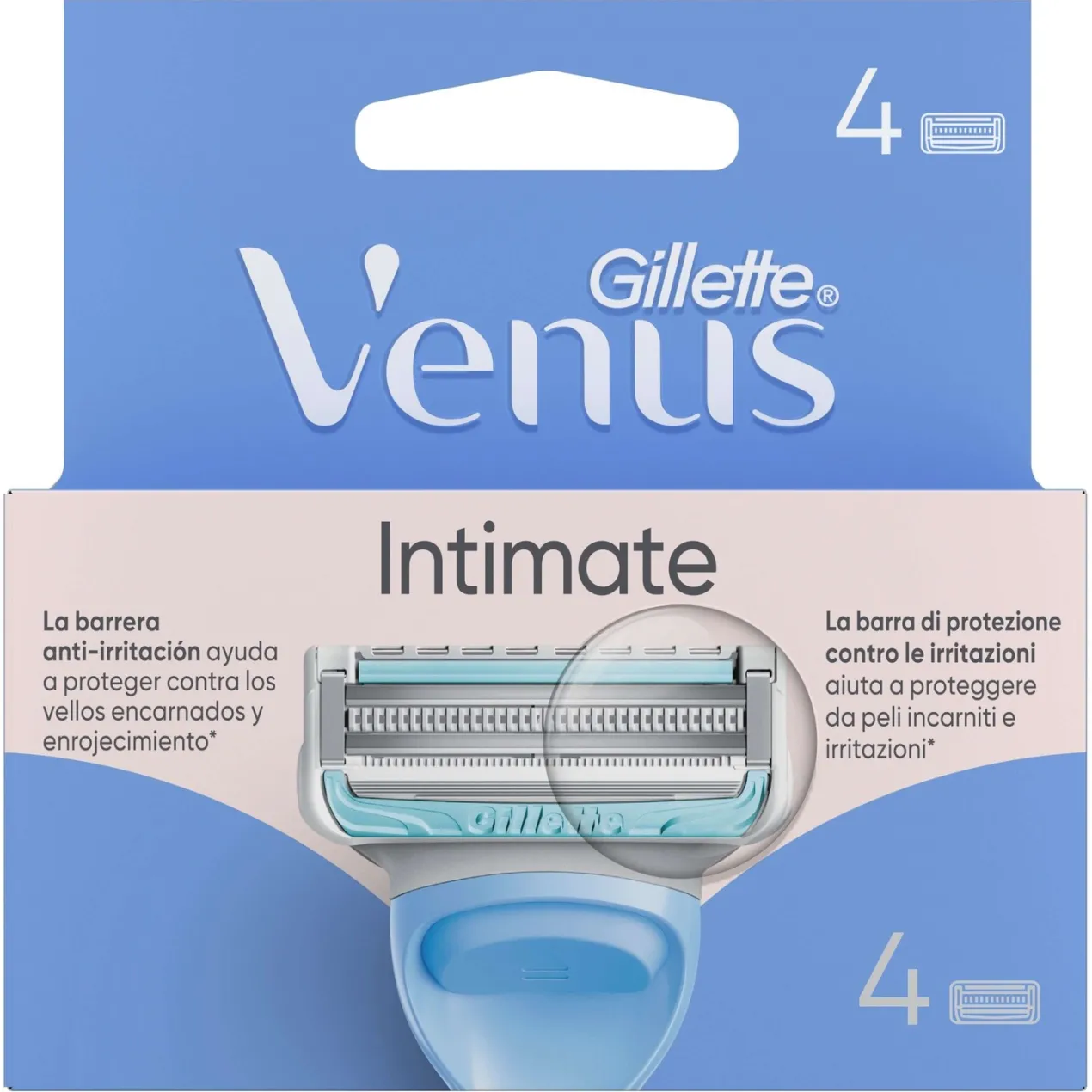 Venus Satin Care Recambios Maquinilla Depilación Ingles y Zona Íntima