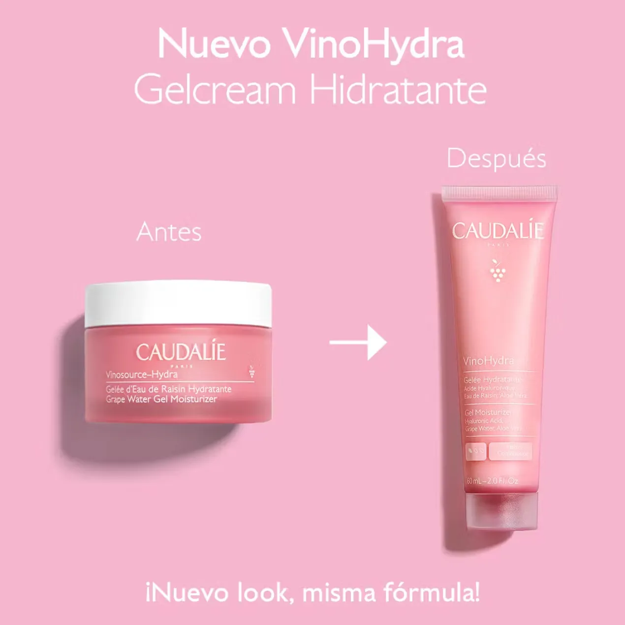 VinoHydra Gel-Crema Hidratante con Ácido Hialurónico + Aloe Vera