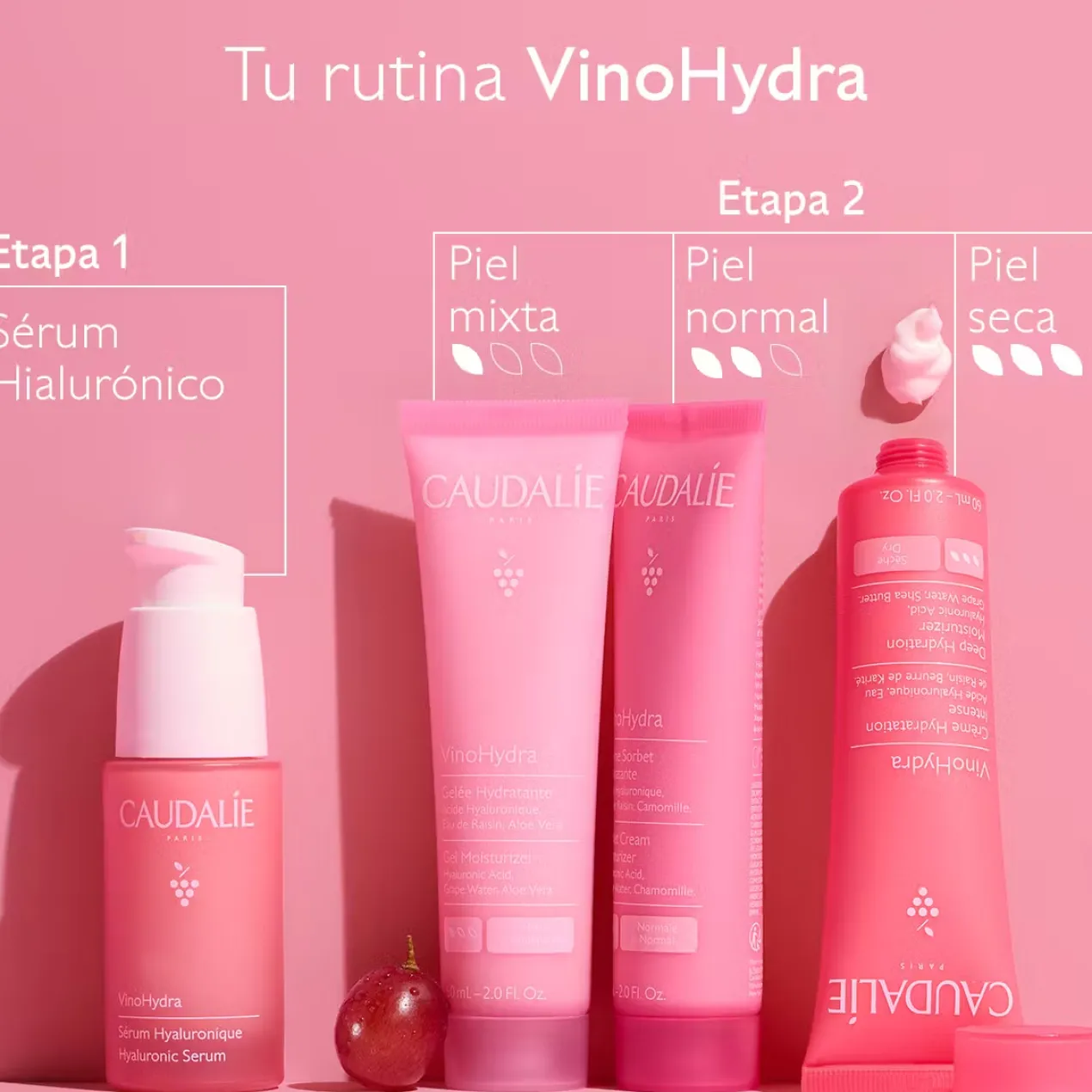VinoHydra Gel-Crema Hidratante con Ácido Hialurónico + Aloe Vera