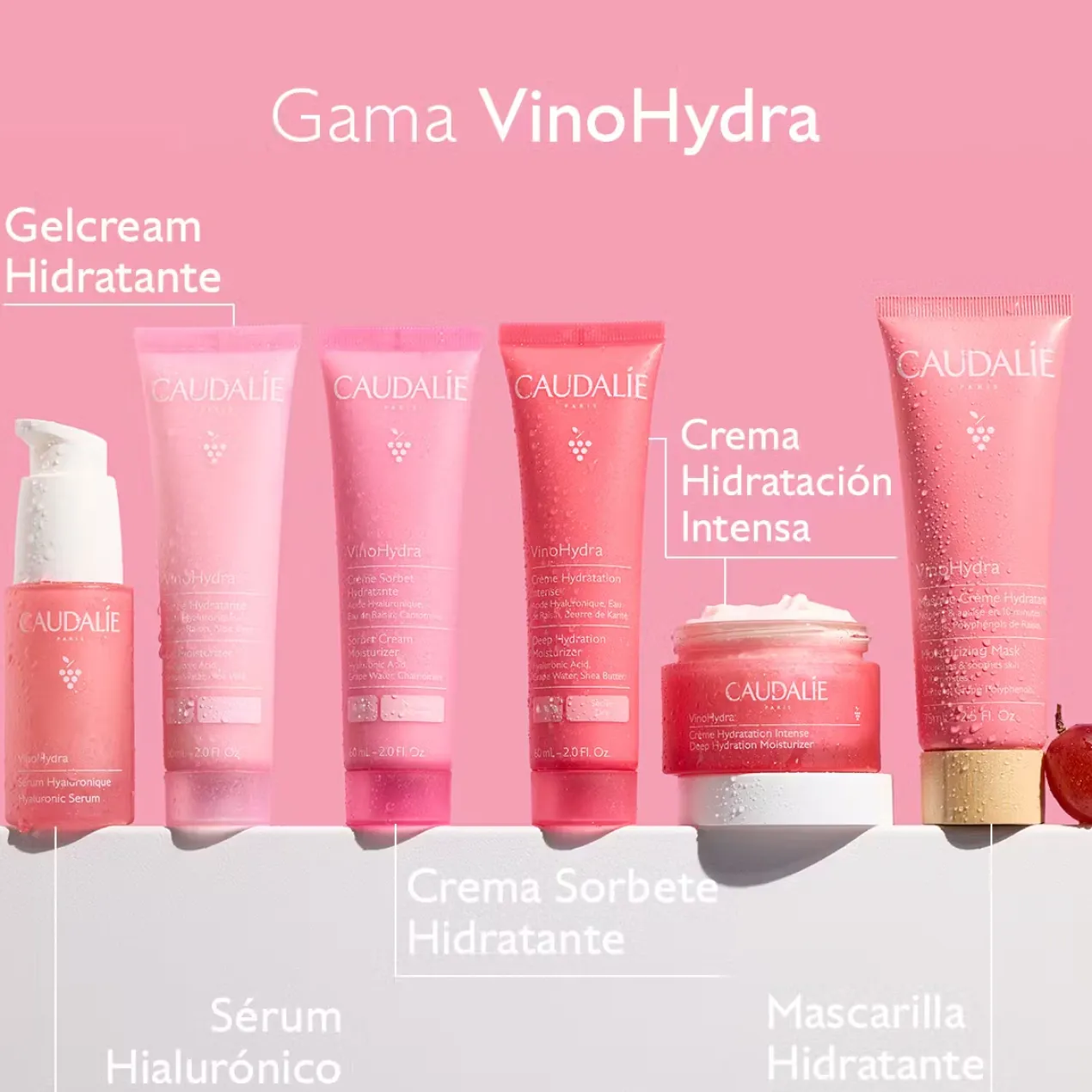 VinoHydra Gel-Crema Hidratante con Ácido Hialurónico + Aloe Vera