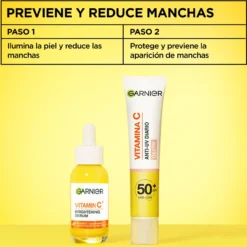 Vitamina C Fluido Antimanchas Anti-UV Diario Efecto Glow FPS50+