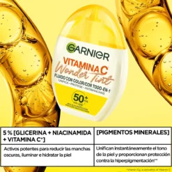 Vitamina C Wonder Tint SPF50+ Fluido con Color
