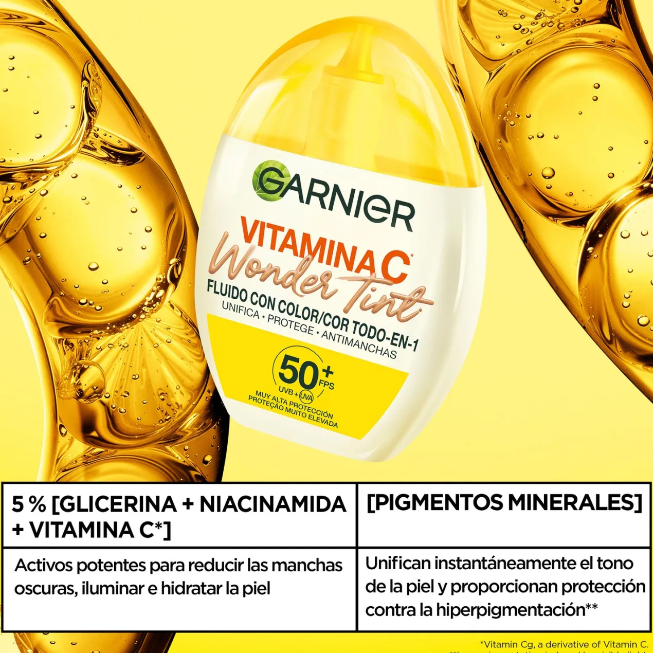 Vitamina C Wonder Tint SPF50+ Fluido con Color