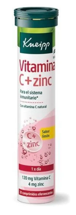 Vitamina C + Zinc Comprimidos Efervescentes