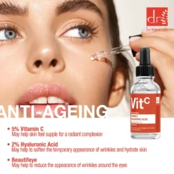 Vitamin C & Hyaluronic Acid Sérum Facial Hidratante