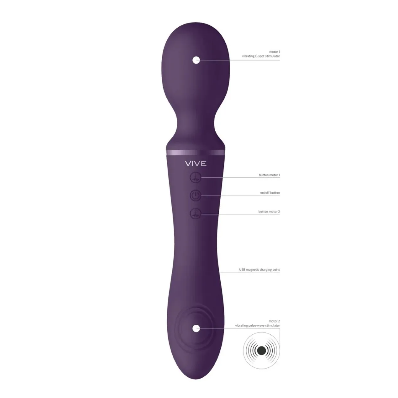 Vive by Shots Enora Varita y Vibrador