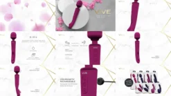 Vive By Shots Kiku Vibrador y Varita de Doble Punta con Innovador Estimulador