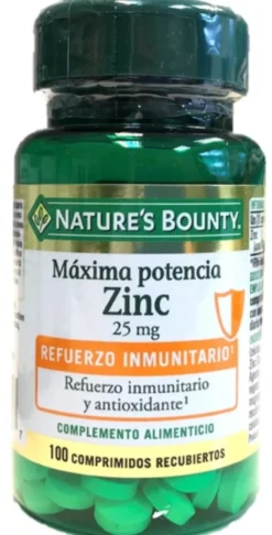 Zinc Máxima Potencia Comprimidos