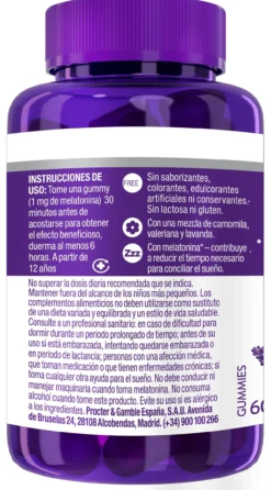ZZZQUIL Natura Gummies Melatonina Ayuda para Dormir